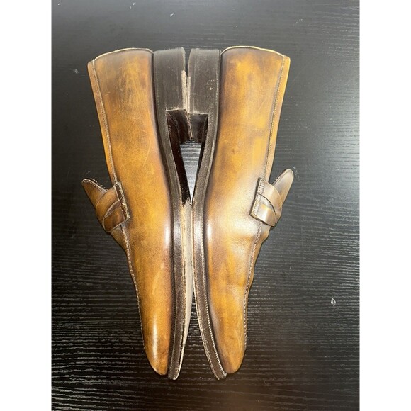Di Bianco Scarpe Hand Burnished Antique Brown Venetian Men\'s Loafer Italy 10.5 main image 9
